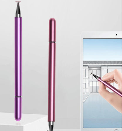 Phone Tablet Touch Pen Capacitive Screen 2 in 1 Disc Dual Rubber Tip Stylus