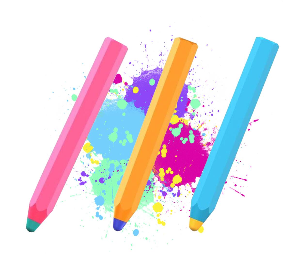 Children's Silicone Colorful Touch Pen Universal Tablet Phone Painting Drawing Stylus