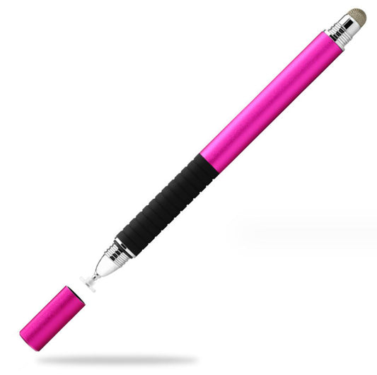 Capacitive Screen Phone Tablet Stylus Cloth Tip Dual Suction Dics 2-in-1 Touch Pen