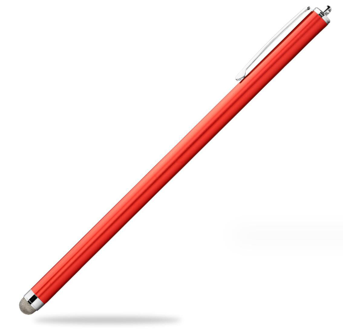 Cloth Tip Touch Pen with Clip Extended Capacitive Screen Interchangeable Stylus