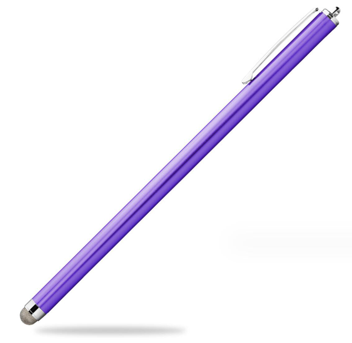 Cloth Tip Touch Pen with Clip Extended Capacitive Screen Interchangeable Stylus