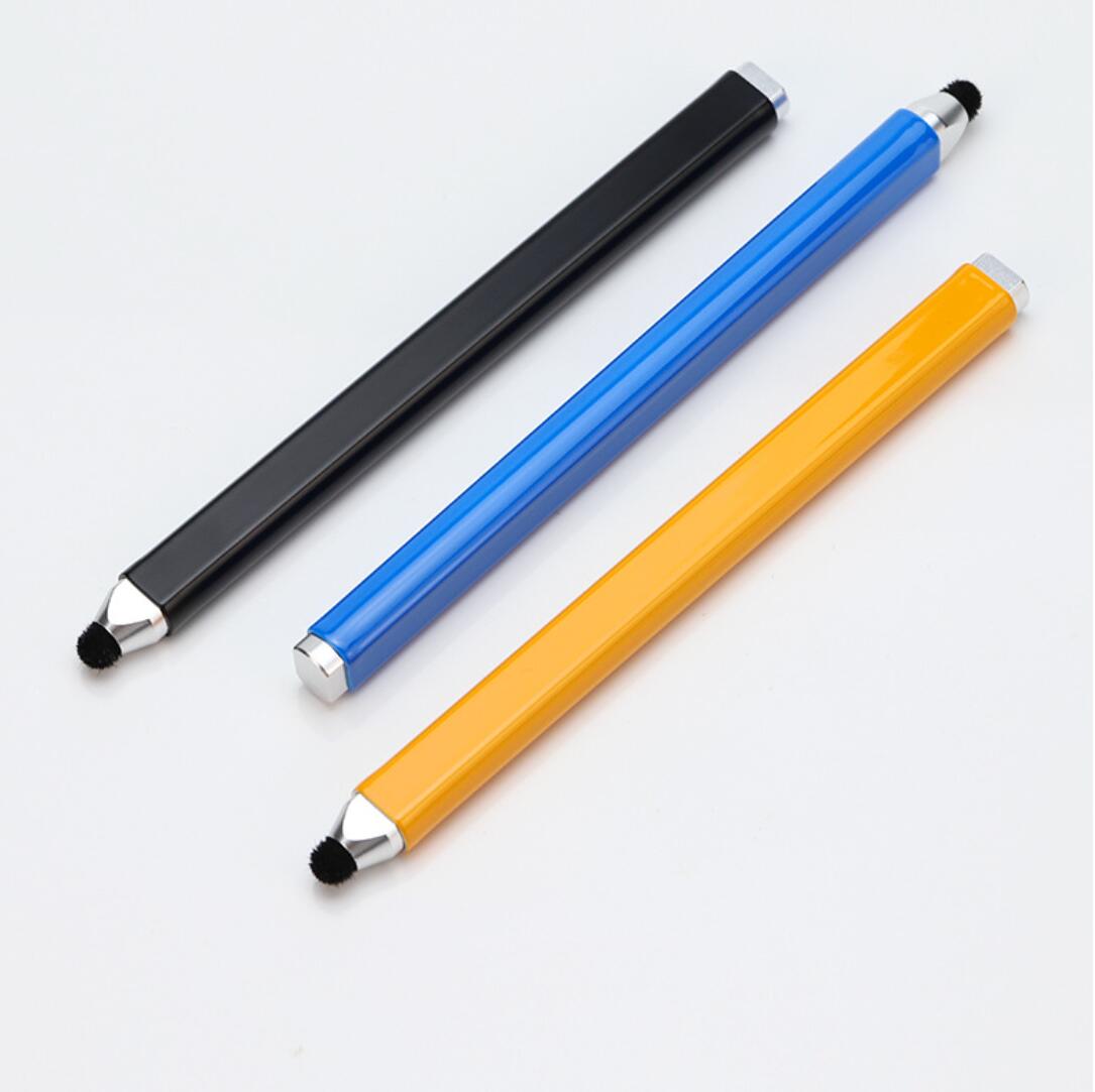 Precision Capacitive Screen Touch Pen Aluminum Flat Hair Fiber Planting Tip Handwriting Stylus