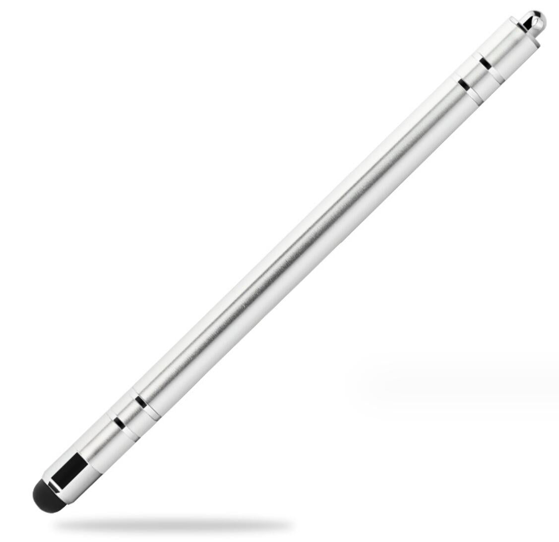 Interchangeable Silicone Tip Aluminum Capacitive Pen Phone Tablet Stylus with Rope