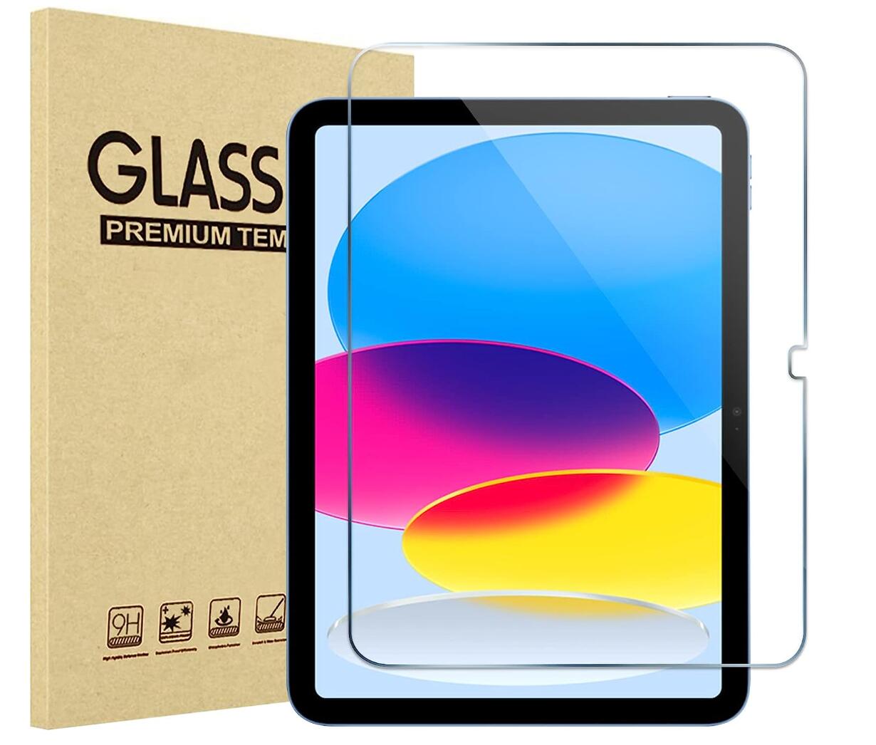 9H HD Transparent 2.5D Tempered Glass Apple iPad 10 Screen Protector