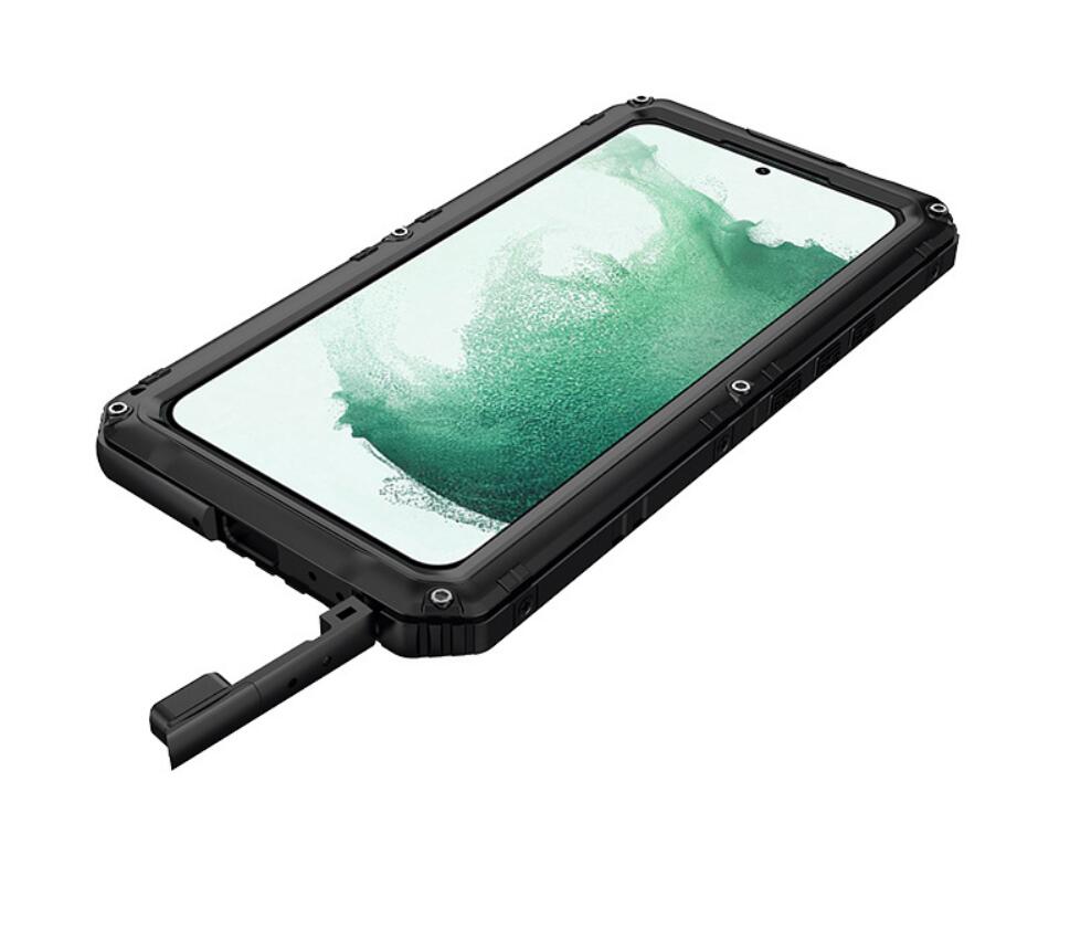 Wolf Warrior Samsung Galaxy S21 Ultra Waterproof Case Metal 360 Degree Full Protection 4-In-1 Diving 2M