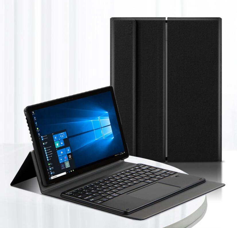 Metal Hinge Microsoft Surface Pro 3 Keyboard Case with Touchpad Detachable Slik Leather