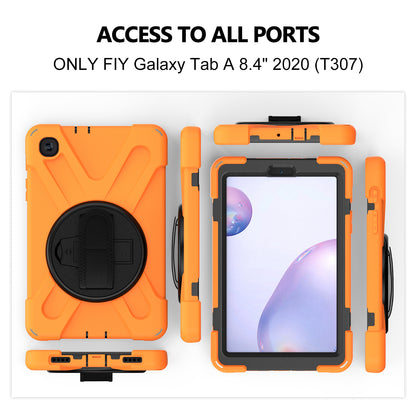 Pirate King Galaxy Tab A 8.4 (2020) Case 360 Rotating Stand Shoulder Strap