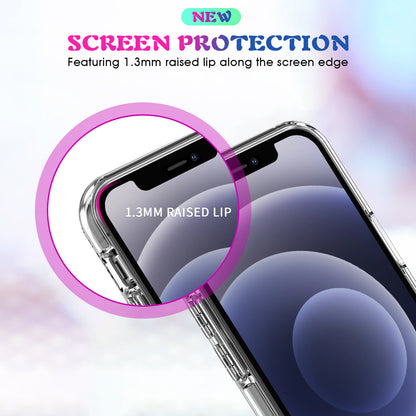 Round Magsafe iPhone 12 Pro Case Super Slim 1.5mm 2H Hard Acrylic TPU Bumper