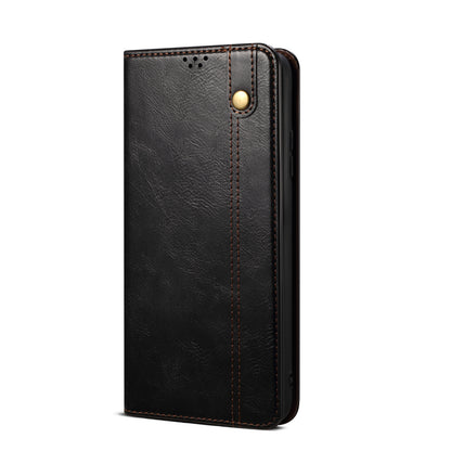 Oil Wax Leather iPhone 14 Pro Case Magnetic Wallet Stand Slim Classical