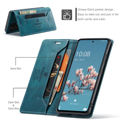 AUTSPACE Retro Galaxy A53 Leather Case Magnetic