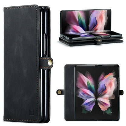 AUTSPACE Retro Galaxy Z Fold3 Leather Case Magnetic