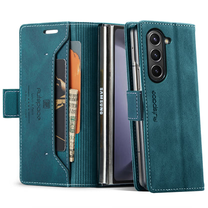 AUTSPACE Retro Galaxy Z Fold6 Leather Case Magnetic