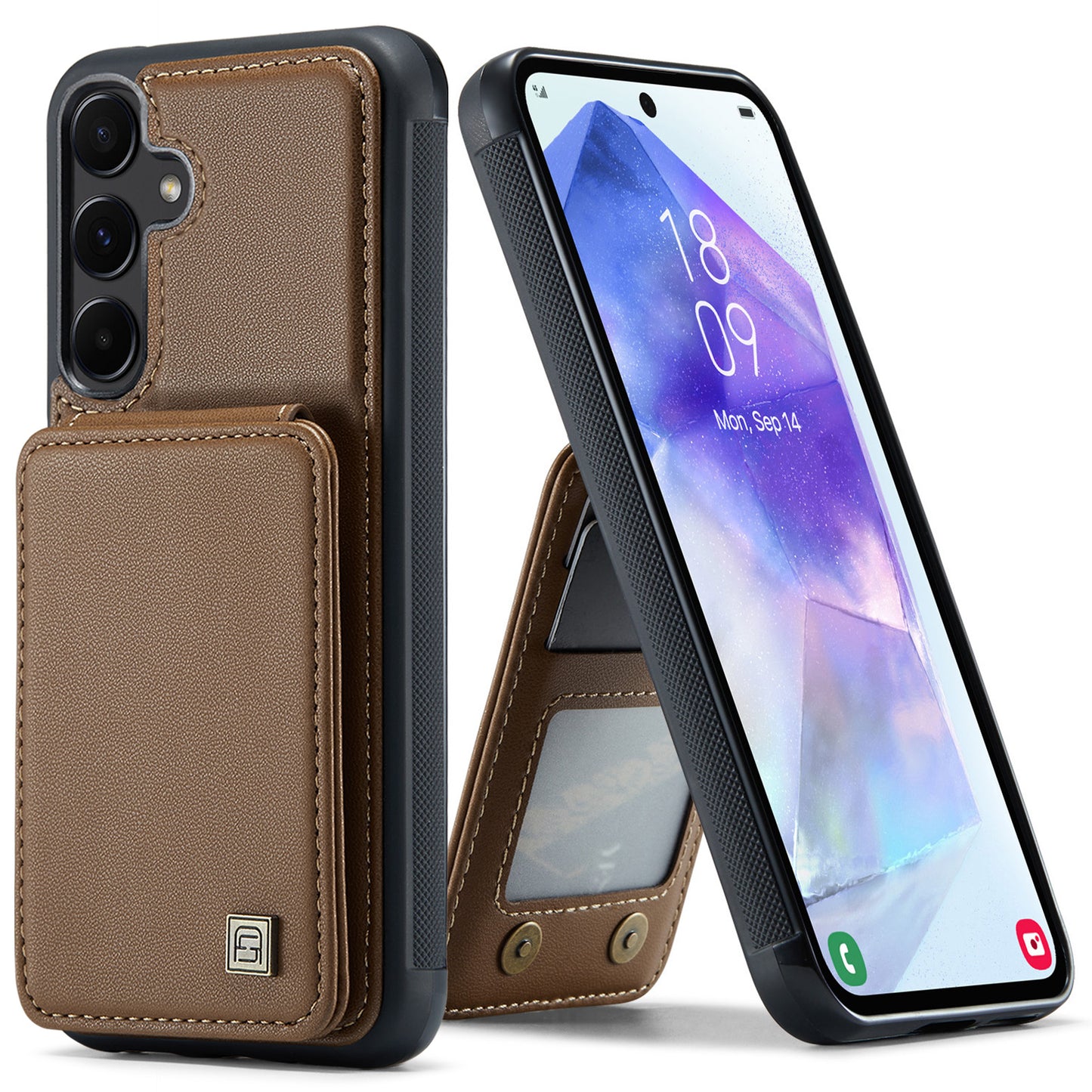 AUTSPACE Flip Card Holder Galaxy A05s Leather Case