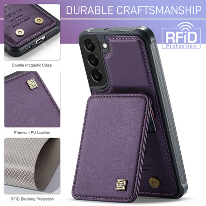 AUTSPACE Flip Card Holder Galaxy S21+ Leather Case