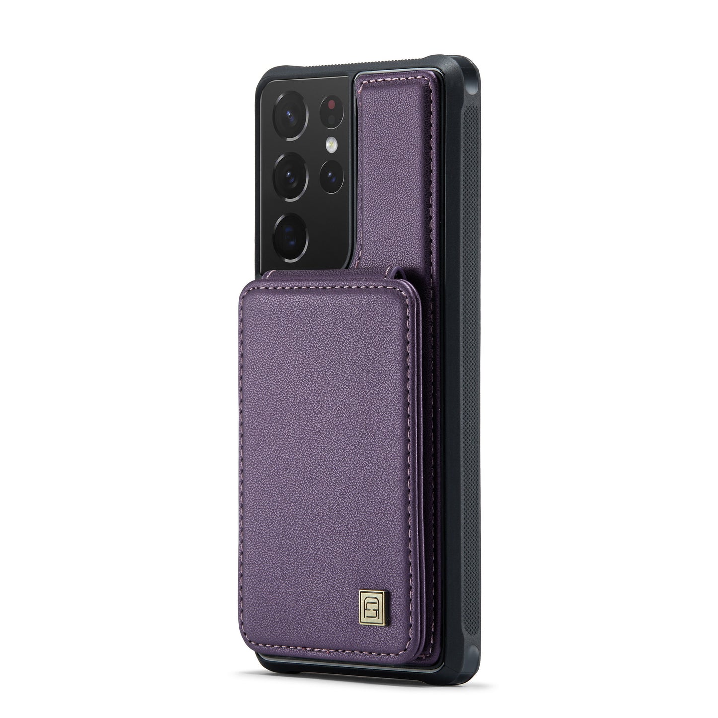 AUTSPACE Flip Card Holder Galaxy S21 Ultra Leather Case