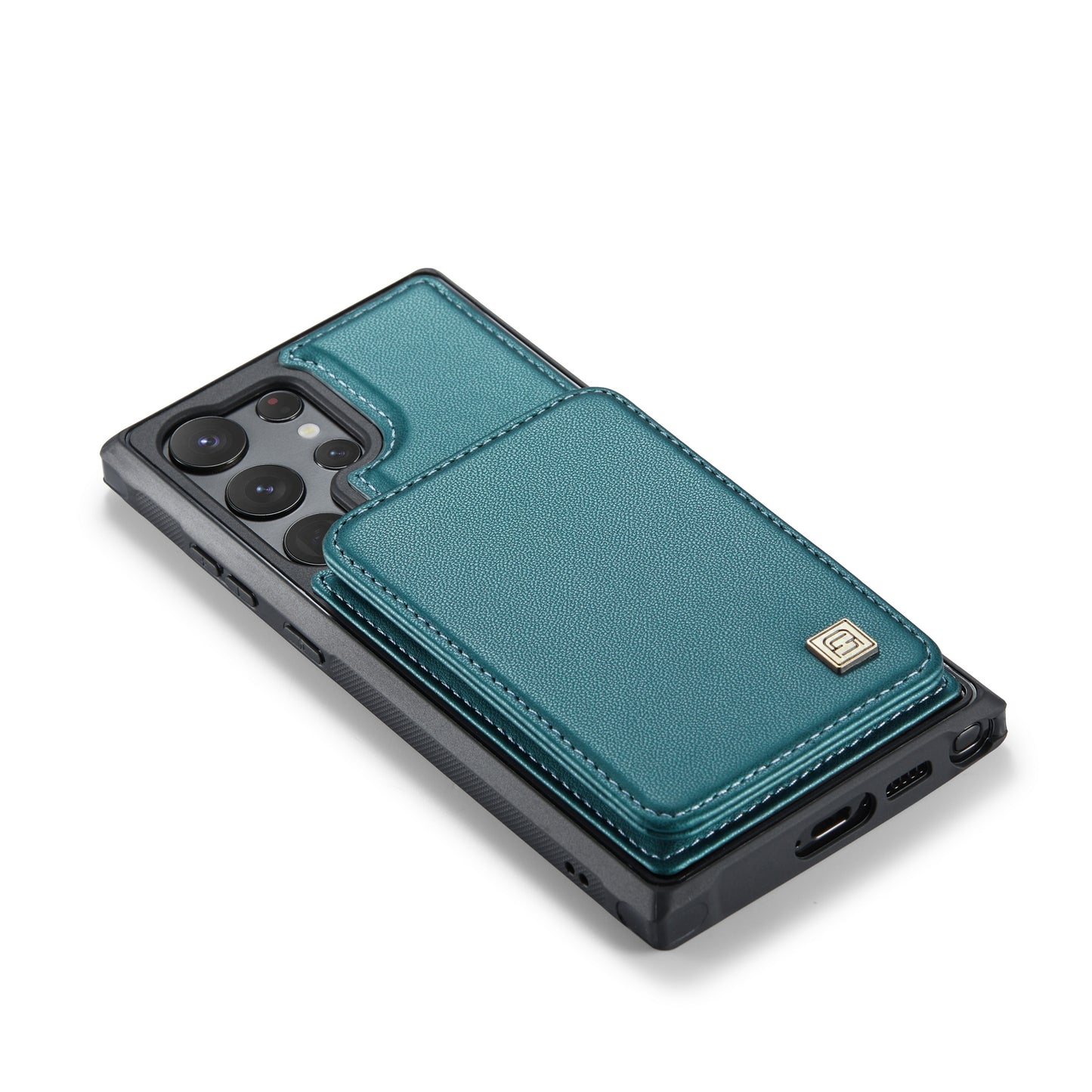 AUTSPACE Flip Card Holder Galaxy S24 Ultra Leather Case