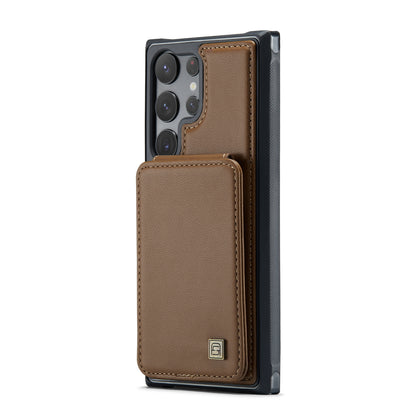 AUTSPACE Flip Card Holder Galaxy S24 Ultra Leather Case