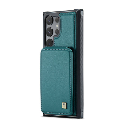 AUTSPACE Flip Card Holder Galaxy S23 Ultra Leather Case