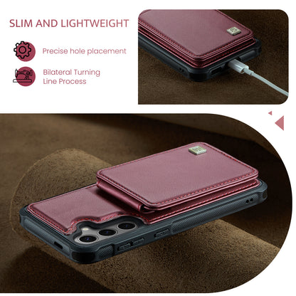 AUTSPACE Flip Card Holder Galaxy S24 Leather Case