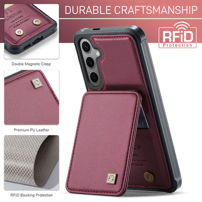 AUTSPACE Flip Card Holder Galaxy S24 Leather Case