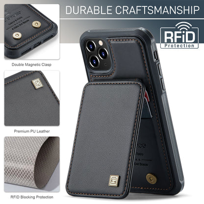 AUTSPACE Flip Card Holder iPhone 11 Pro Max Leather Case