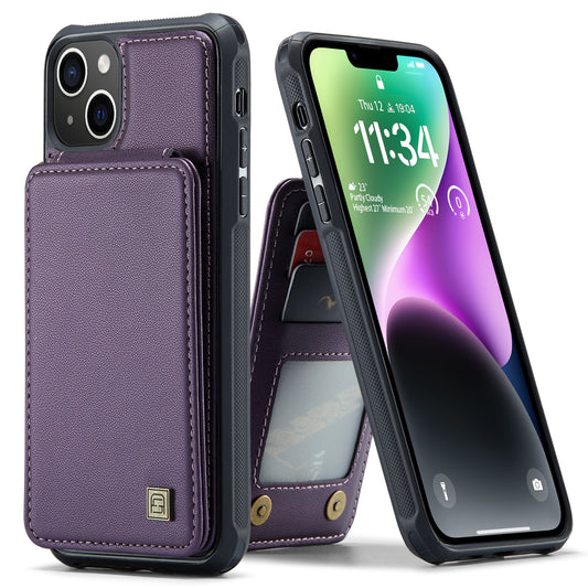 AUTSPACE Flip Card Holder iPhone 16 Pro Max Leather Case