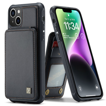 AUTSPACE Flip Card Holder iPhone 16 Plus Leather Case