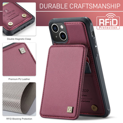 AUTSPACE Flip Card Holder iPhone 16 Plus Leather Case