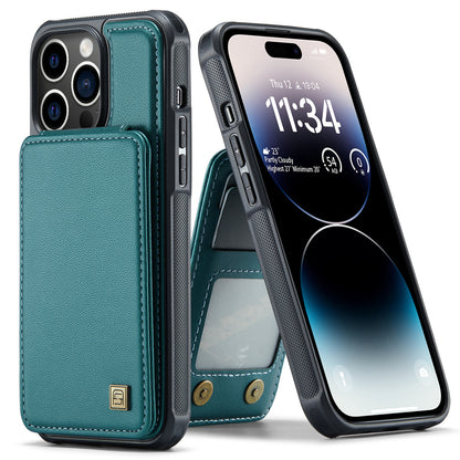 AUTSPACE Flip Card Holder iPhone 15 Pro Max Leather Case