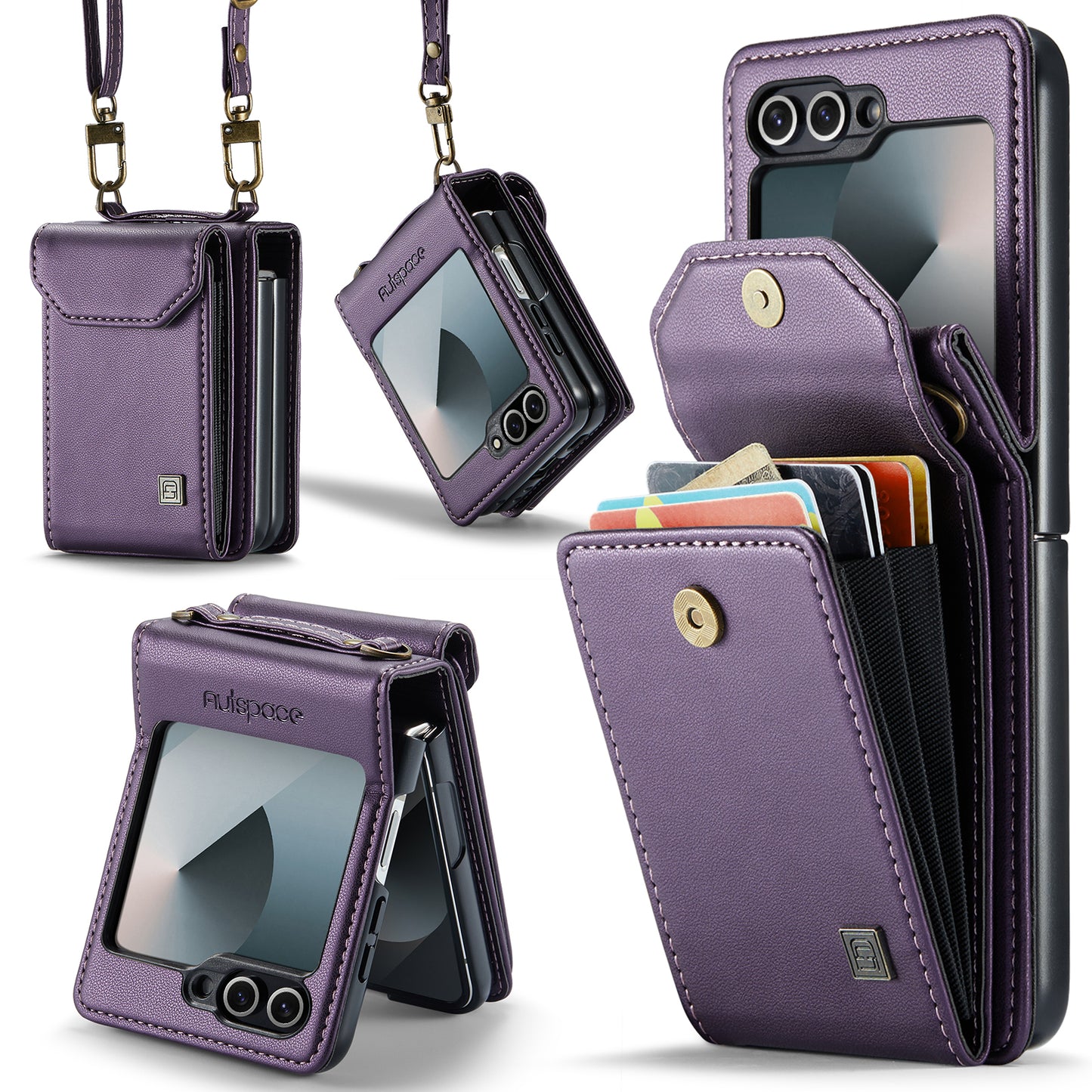 AUTSPACE Organ Card Holder Galaxy Z Flip6 Case