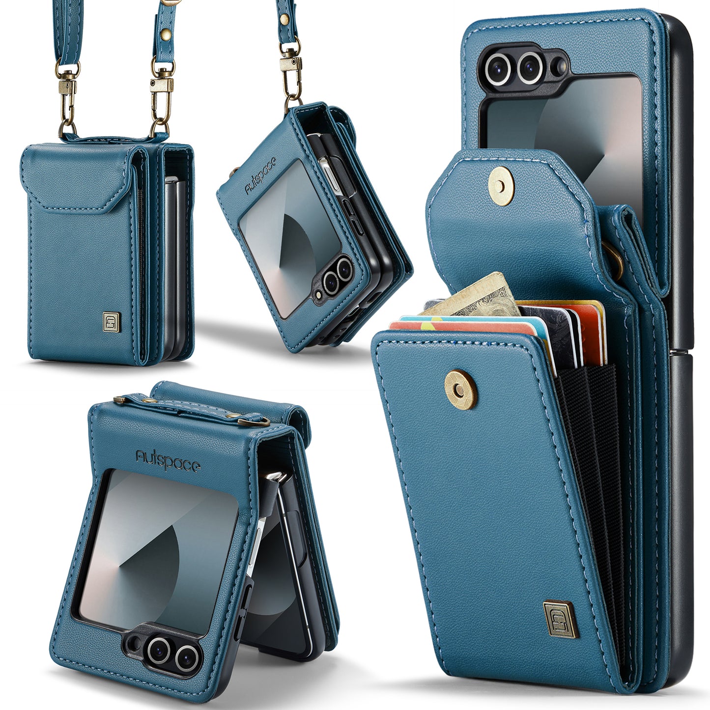 AUTSPACE Organ Card Holder Galaxy Z Flip6 Case