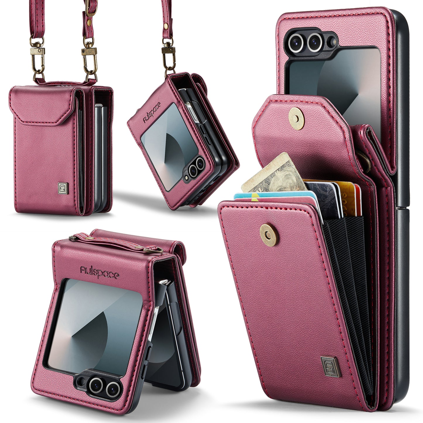 AUTSPACE Organ Card Holder Galaxy Z Flip6 Case