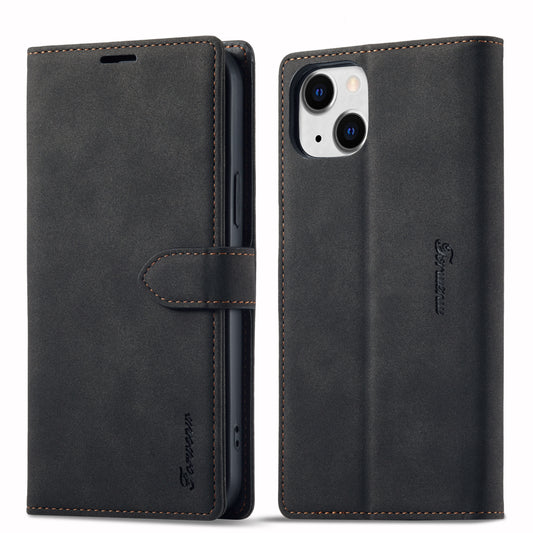 Gentry Slim iPhone 14 Plus Leather Case Book Stand Wallet Buckle