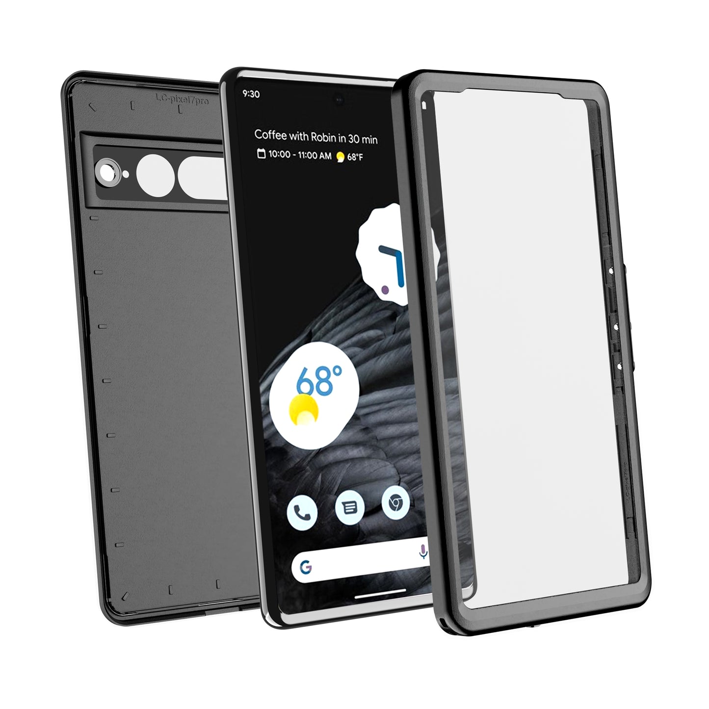 Twill Swimming IP68 Google Pixel 7 Pro Waterproof Case Bumper Combo Armor Protection