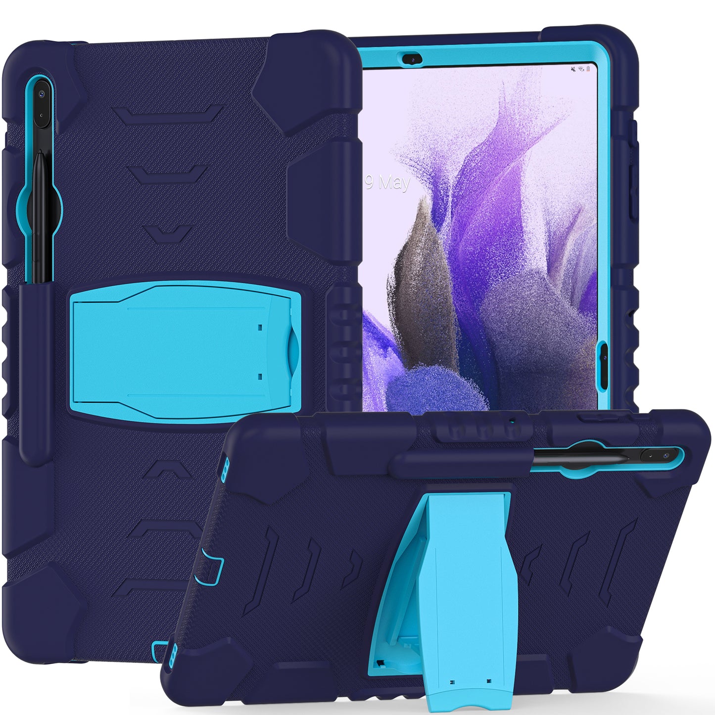 Gorilla King Kong Galaxy Tab S7 FE Case Full Body Triple Protection Folding Stand