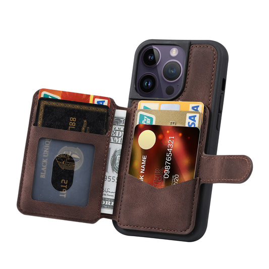 BOYU Fantasy Card Holder iPhone 13 Pro Leather Case