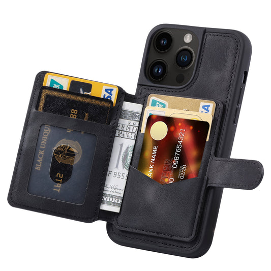 BOYU Fantasy Card Holder iPhone 15 Pro Leather Case