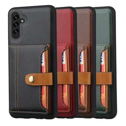 BOYU Buckle Cards Pocket Galaxy A15 Leather Case