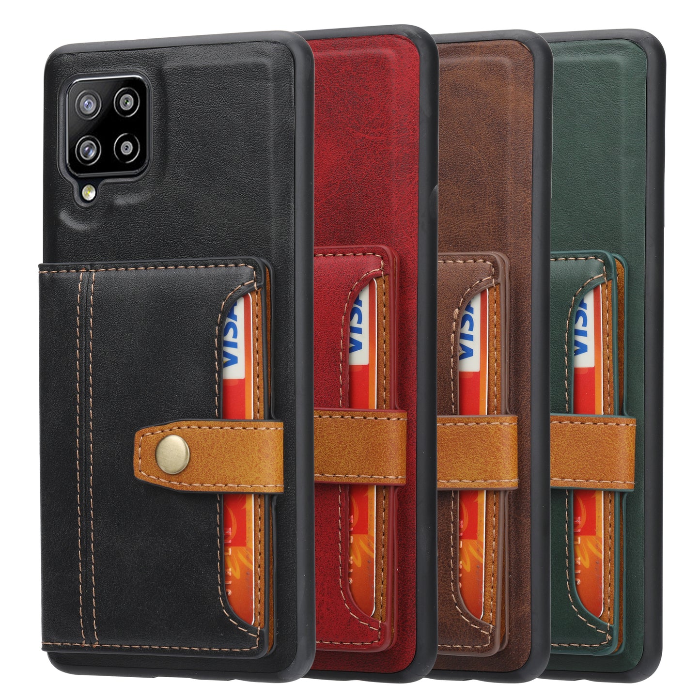 BOYU Buckle Cards Pocket Galaxy A42 Leather Case