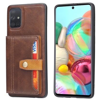 BOYU Buckle Cards Pocket Galaxy A71 Leather Case