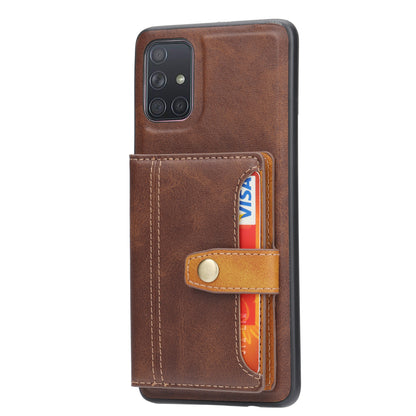 BOYU Buckle Cards Pocket Galaxy A71 Leather Case