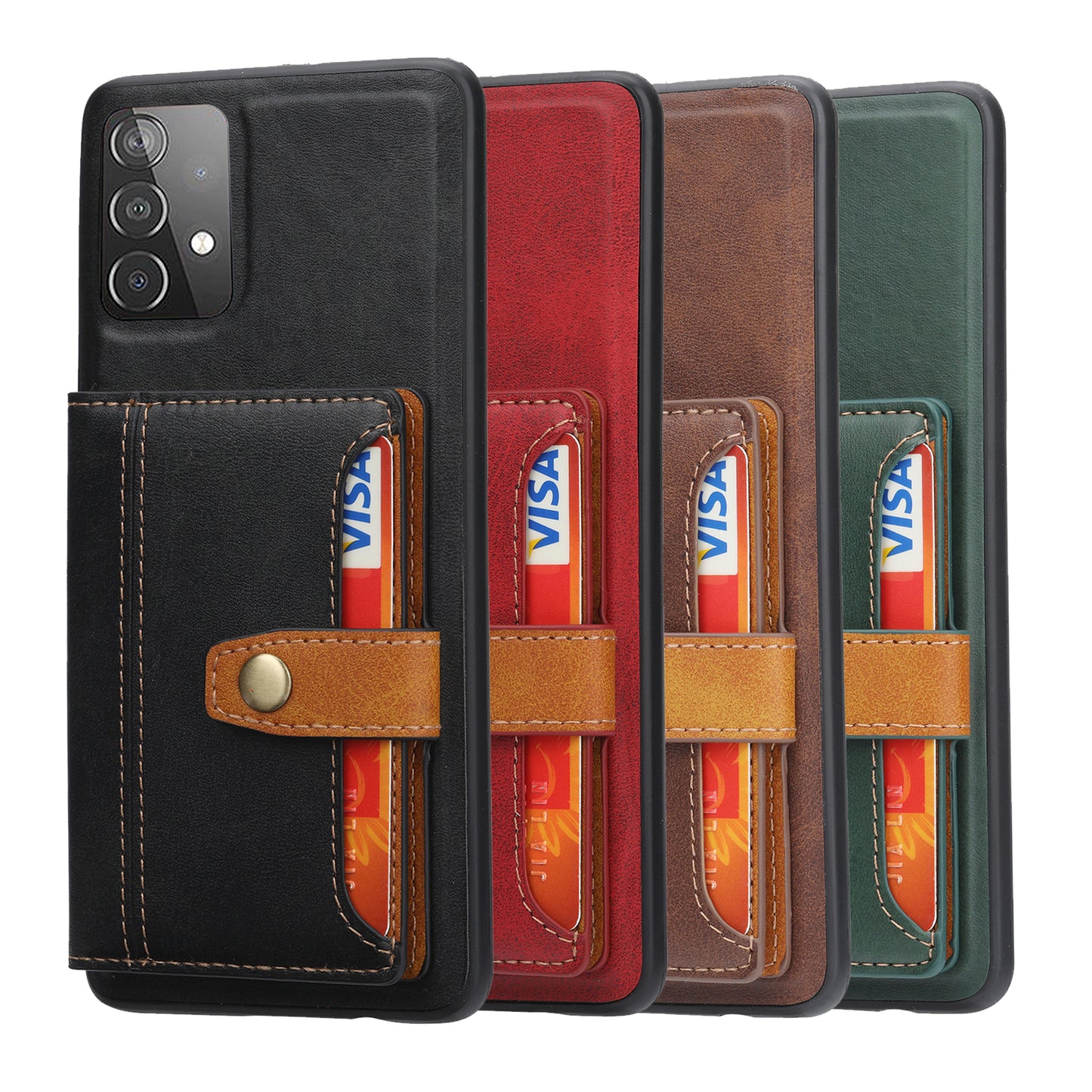 BOYU Buckle Cards Pocket Galaxy A53 Leather Case