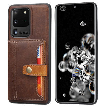 BOYU Buckle Cards Pocket Galaxy Note20 Ultra Leather Case