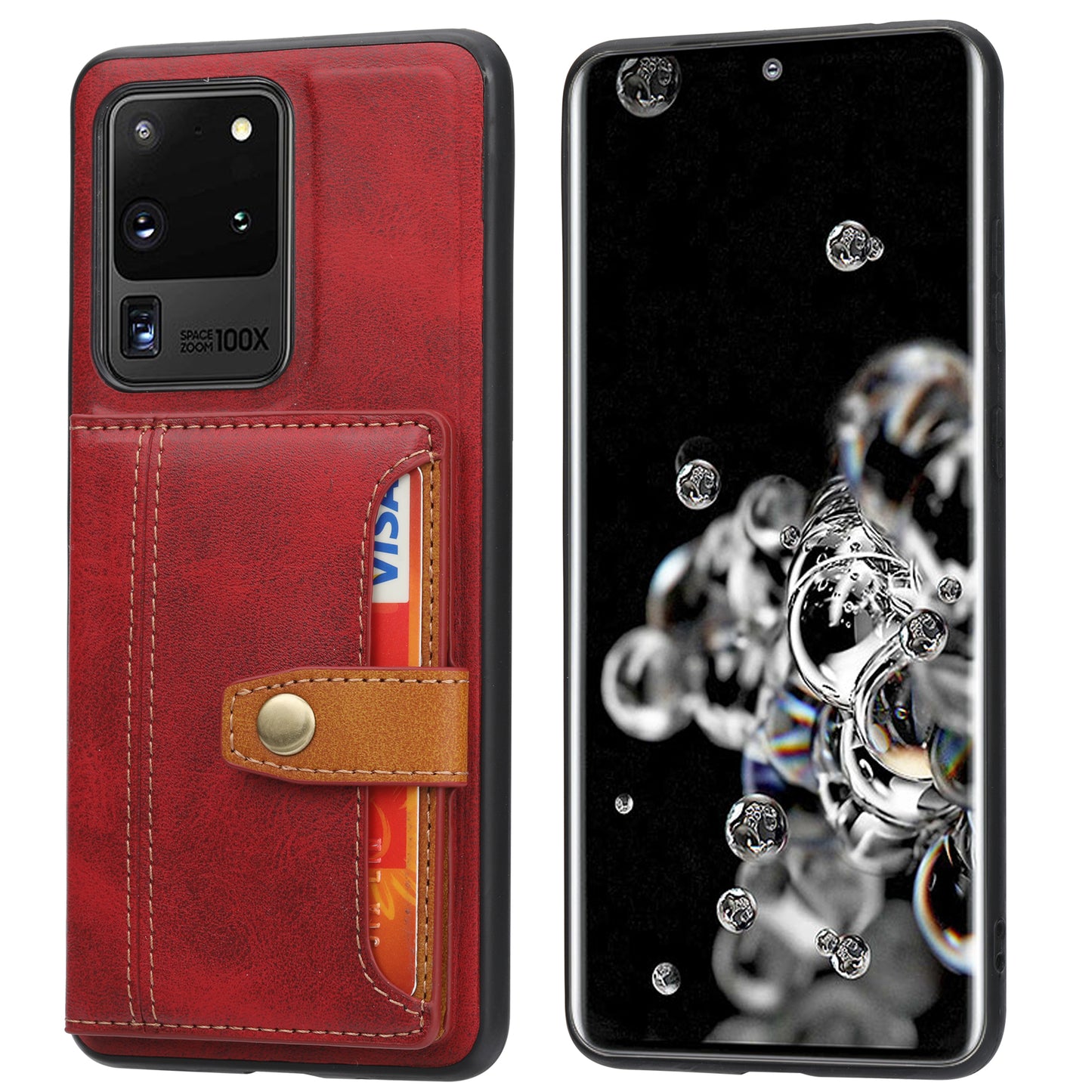 BOYU Buckle Cards Pocket Galaxy Note20 Ultra Leather Case