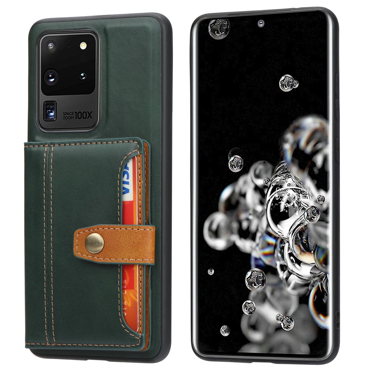 BOYU Buckle Cards Pocket Galaxy Note20 Ultra Leather Case