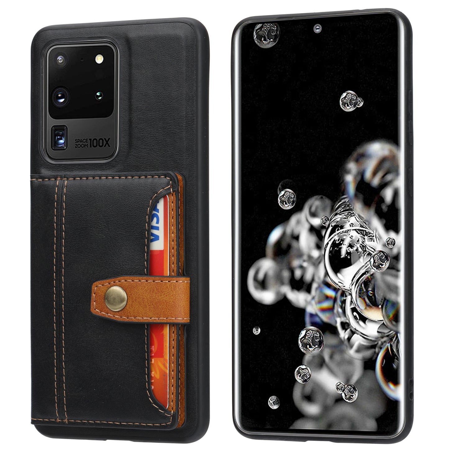 BOYU Buckle Cards Pocket Galaxy Note20 Ultra Leather Case