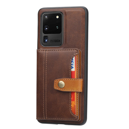 BOYU Buckle Cards Pocket Galaxy Note20 Ultra Leather Case