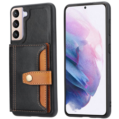 BOYU Buckle Cards Pocket Galaxy S21+ Leather Case