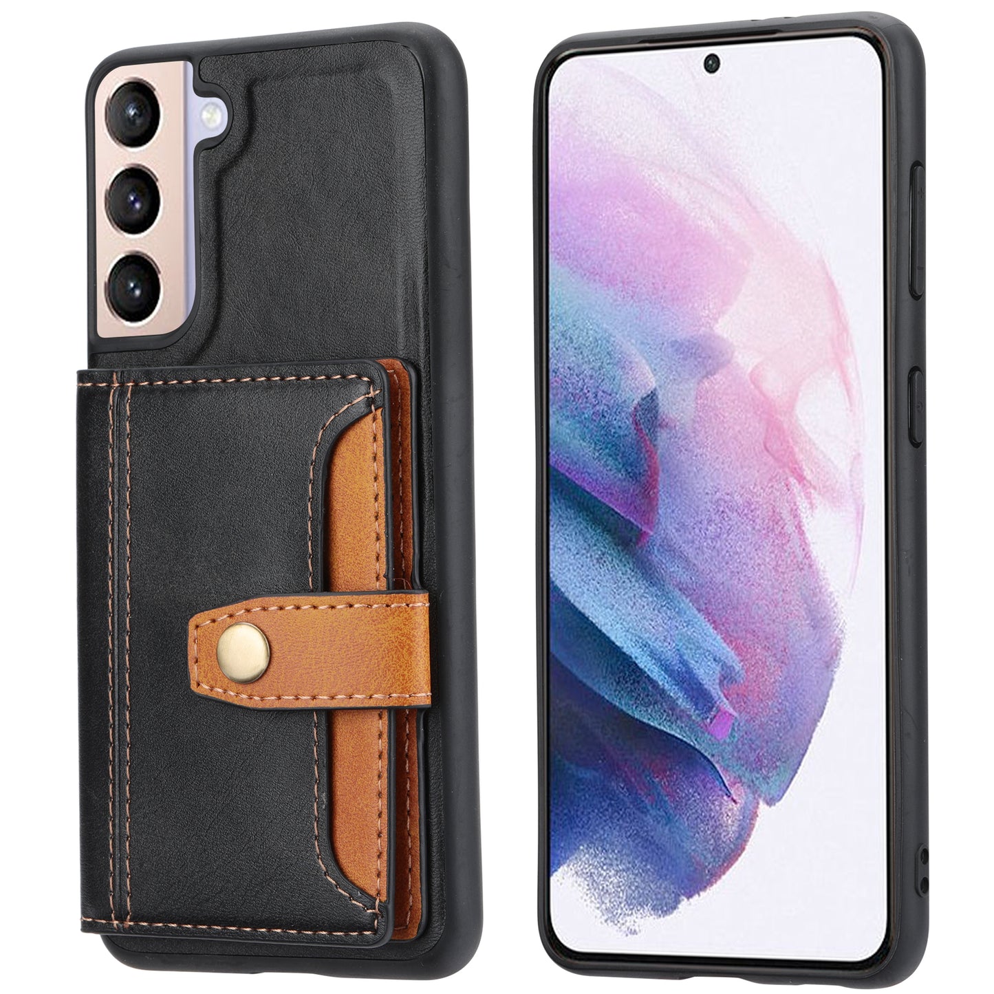 BOYU Buckle Cards Pocket Galaxy S23 Leather Case