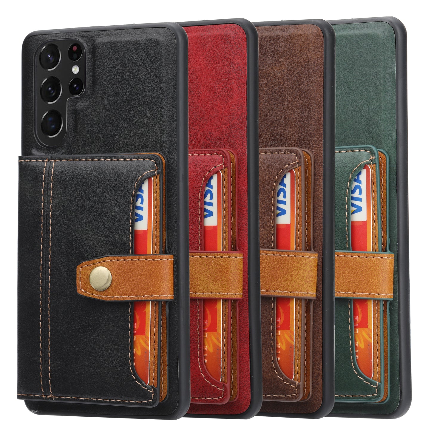 BOYU Buckle Cards Pocket Galaxy S23 FE Leather Case